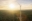 Wind Turbine in the forest at sunset aerial view drone shot - Energy Production with clean and Renewable Energy